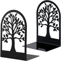 Osqi - Metal Bookends for Books, Scratch-Resistant Book Holders for Office, School and Home, Book Dividers, CDs, File Holders for Offices (1 Pair)