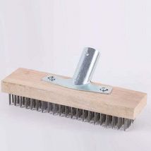 Metal broom 30cm steel, metal broom (without wooden handle)