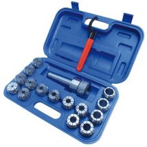 Holzmann - Metal cutter collet holder set 3-25mm Er40 iso40 szsiso40er40