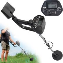 Metal detector, metal detector sotterraneo profondo professionale per la caccia al tesoro, monete d'oro, impermeabile, display lcd