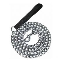 Dewdat - Metal Dog Leash (180cm) Anti Chafing Dog Chain Leash Foam Handle Anti-Wear Design Dog Chain Leash for Small, Medium and Large Dogs-