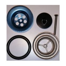 Metal drain for sink