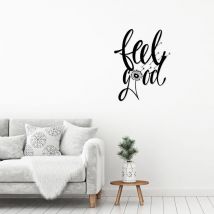 Decortie - metal wall art NO:36 feelgood - Black - Black