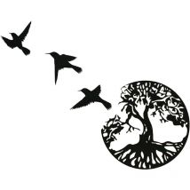 Art Mural en Métal, Art de l'arbre de Vie, Signe de ​ Arbre en Métal, Décoration Murale, Décor D'intérieur
