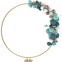 Metall Ballonbogen Ballongirlande Set Hochzeitsbogen Gestell Kreis Ballon Säulen Ständer Halter Dekoration