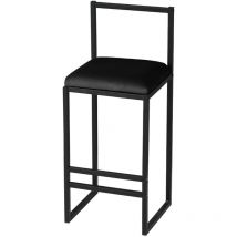 Metall-barhocker "nordic" 35 X 35 X 84 Cm - Schwarz