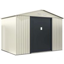 Habitat Et Jardin - Gerätehaus aus Metall 'Nebraska' - 5,29 m2 (4,83 m2 Bodenfläche) - Beige