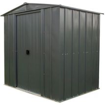 Metall-Gerätehaus '6 x 5', mit Doppel-Schiebetür, grau, 2,5 m² - Spacemaker