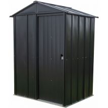 Spacemaker Metall-Gerätehaus "5 x 4", mit Dopple-Schiebetür, grau, 1,5 m²