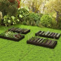 Metall hochbeet mit verstarkter halterung offener basis krauterbeet 240 x 120 x 30 cm 88304527 88304527 88304527 88304527 88304527