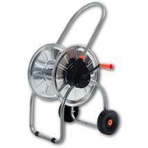 Metall Schlauchwagen 50m 1/2" aus verzinktem Stahl