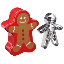 Metallbox 4 Ausstechformen - Mannele - Patisse