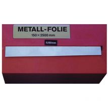 Metallfolie Dicke 0,500 mm Stahl Länge 2500 mm Breite 150 mm