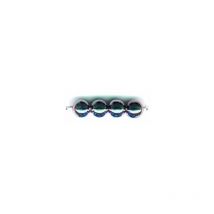Metallic-Glorex Perle 3 mm 125 stück, silberfarben Schmuckbasteln