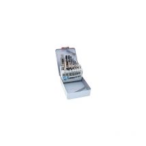 Metallkoffer mit 15 Bohrern und Gewindeschneidern RISS - Linksdreher Nr. 1 - X015V3152