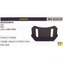 Metallplatte 133x68mm Anbau 11.45x51.4mm Schneepflug Ariens mtd - 10165