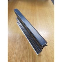 Meeth - Verbreiterungsprofil für pvc Fenster und Haustüren 15 mm, Länge 220 cm, Farbe weiss/titan