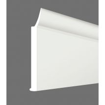Meeth - Flachprofil für Fenster und Haustüren pvc, 30 x 3 mm, selbstklebend mit Dichtlippe, Länge 220 cm, Farbe: weiß