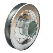 Metallrolle mit Stift 'PR19' für Jalousien Ø15,5cm mit 12mm Stift aus verzinktem Stahl