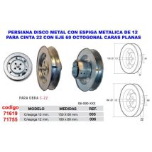 Teicocil - Metallscheiben-verschlussspieß 18 X 60 Mit 22 Achsen 60 Oct Carap06090005