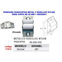 Metalltüllenjalousie mit 2 Nylonrollen 2206050001 robustes Design ideal für Lichtsteuerung und Privatsphäre