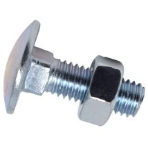 Metalmate Cup Square Hex Bolt & Nut Zp M8 X 25mm Box 50