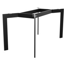 Tischbein Barax Double – Schwarzes Minimalistisches Metallgestell Mit Tragrahmen, Ideal Für Moderne Wohn- Und Büroräume - 120x70x72cm - Metalopro
