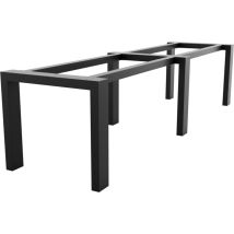 Tischbein Etamin Extreme Long – Langer Schwarzer Metallrahmen In Rechteckiger Form Im Schwerlast-design Für Ess- Und Schreibtische In Wohn- Und 