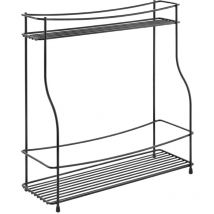 2-tier Spice Rack Basalmico Black Metaltex
