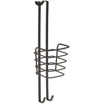 Support pour sèche-cheveux Metaltex 11x12x37 cm Noir