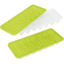 Eiswürfelformer mit Deckel 2er Set