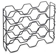 Metaltex - Weinregal Sechseck für 15 Flaschen 43x12x34 Schwarz
