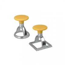Metaltex - Set mit 2 Formen, geschnitten, geschlossen, Ravioli, quadratisch, rund