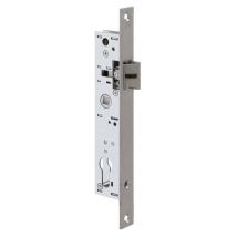 Metalux - 9/39.5 Lock for narrow profiles Centre distance 70 mm - Euro profile - 1/2 turn bolt only