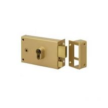 Metalux - Métalux FE9762117L Caja de seguridad con barril serie 9762DLAP oro