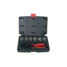 MW Tools – Crimpzange VES1907 – Isolierte Anschlusskapazität AWG 22-18, 16-14, 12-10 – Gehärteter Stahl – Ergonomische Griffe