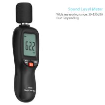 Meterk - Misuratore di livello sonoro lcd digitale 30-130 dB(A) Strumento di misurazione del volume del suono Tester di monitoraggio dei decibel