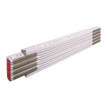 Mètre pliant 1607 L.2m l.1.70cm mm/cm eg iii bois de hêtre blanc stabila