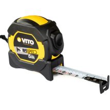 Mètre ruban autobloquant 5M rétractable ABS avec renforts Haute résistance Crochet ceinture VITO