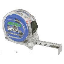 Metrica - Metre ruban transparent double graduation bleu 38774
