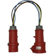 Metrel A 1389 Messadapter CEE-Kupplung 16 A 5polig - CEE-Stecker 16 A 5polig