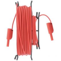 A 1640 Puntali di sicurezza Spina a banana 4 mm Spina a banana 4 mm 20 m Rosso 1 pz. - Metrel