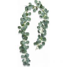 Mètres de feuilles d'eucalyptus givrées suspendues 1 plante de simulation feuille d'eucalyptus rotin rond vigne de saule feuilles d'eucalyptus