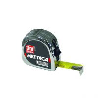Metrica - Cinta métrica cromato 5 m, ancho 25 mm, caja abs cromada - 38397