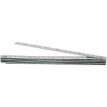 Homemake - Metrica 16010 - Metro Avvolgibile In Acciaio Inox, Lunghezza 2 Metri, Mm/mm