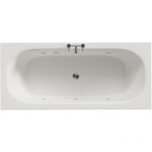 Wholesale Domestic Metropole 1800mm x 800mm 6 Jet Chrome Flat Jet Double Ended Whirlpool Bath