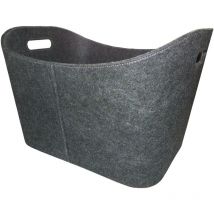 Metrox - Holz- und Allzweckkorb mit grauem Filzbezug 99157