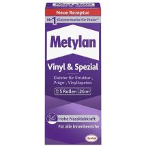 Vinyl & Spezial Tapetenkleister 180 g Paket, trocknet transparent Spezialkleber - Metylan