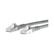 1308451533-E RJ45 Câble réseau, câble patch cat 6a s/ftp 1.50 m gris avec cliquet d'encastrement 1 pc(s) R05646 - Metz Connect