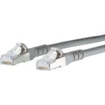 Metz Connect 130845B533-E RJ45 Câble réseau, câble patch cat 6a s/ftp 25.00 m gris avec cliquet d'encastrement 1 pc(s)